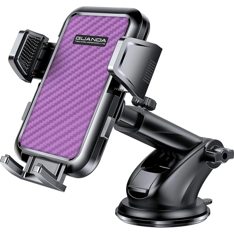 GUANDA TECHNOLOGIES CO., LTD. Smartphone Holders for Car Mobile Phone Holder Car Suction Cup Universal Mobile Phone Holder Compatible with iPhone Samsung Huawei