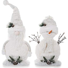 EUROCINSA Snowman and Snowman 38 x 12 x 40 cm, 1 piece, polyfoam, white, one size