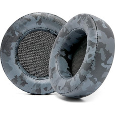 WC Upgraded Replacement Ear Pads for Corsair Virtuoso Gaming Headset Made by Wicked Cushions | Improved Durability, Thicker, Softer Leather and Sound Insulation | Black Camo