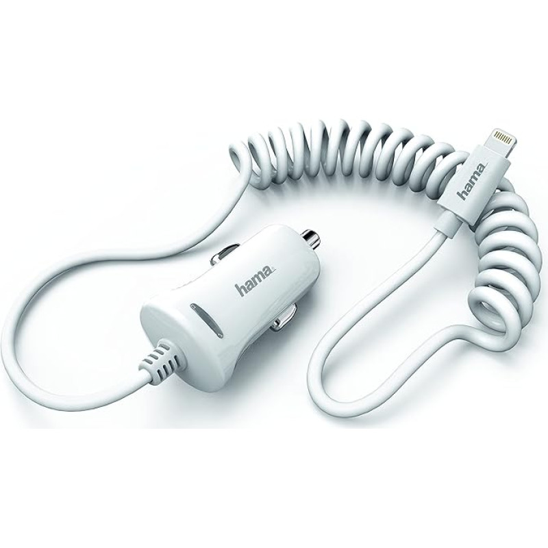 Hama 178263 Auto Car Mobile Phone Chargers ( – Mobile Phones, Smartphone, Car Charger, White Thermal, Contact, White)