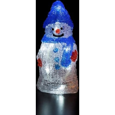 FBright Snowman 10 LEDs Cool White Blue Red Height 20cm