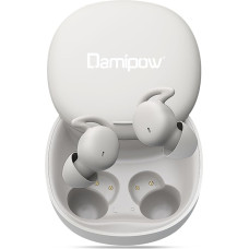 Damipow L29 In-Ear Headphones Bluetooth, Mini Sleep Earbuds with Microphone and Volume Control, Hearing Protection, Sleep Suppression, Noise & Snoring, Can Be Used Individually, USB-C Charging