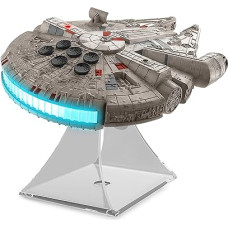 eKids Li-B17 Lizenzierter Star Wars Millennium Falcon Bluetooth Lautsprecher mit Freisprecheinrichtung, grau