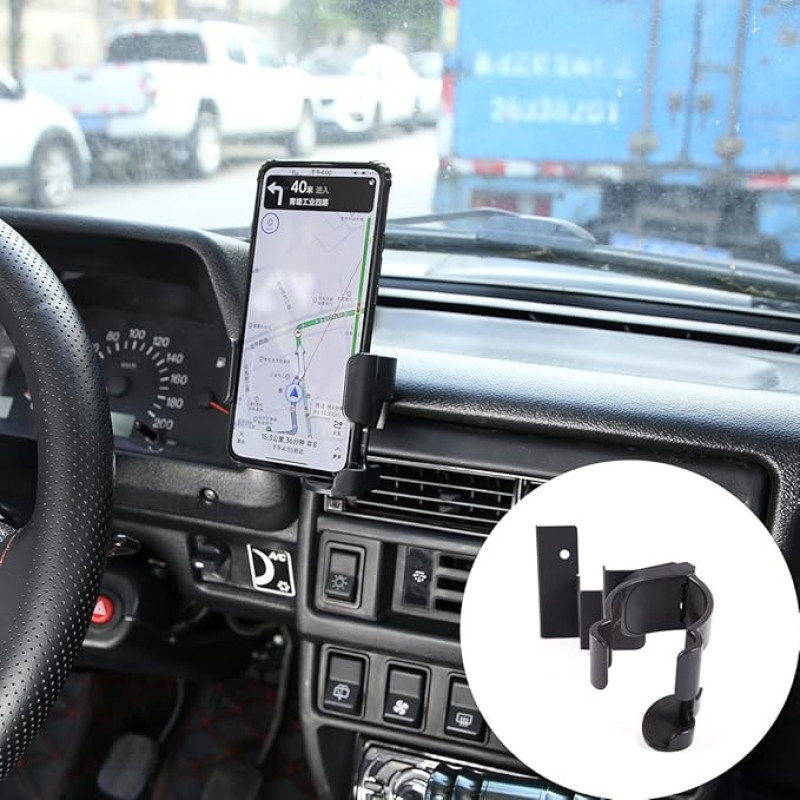 DIYUCAR For Lada Niva Black Car Phone Holder GPS Navigation Support Drinks Cup Bracket For iPhone Huawei Xiaomi Samsung Smartphone