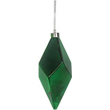 EUROCINSA 28334 Decorative Pendant Diamond Metal 8 Diameter x 17 cm Set of 6 One Size Fits All Green