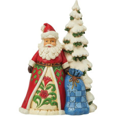 Heartwood Creek By Jim Shore Santa By Tree With Toy Sack Figurine