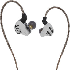 KBEAR Rosefinch NEX Biomembrane DD In-Ear Monitor with Removable 4-Core OFC Wire IEMs Earphones for Stage Drummer Singer (Black, without Microphone)