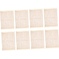 Alipis Tischsets Aus Baumwollleinen Für Den Esstisch 8er-Set Hitzebeständig rutschfest Und Dekorativ Für Zuhause Und Küche