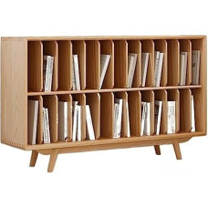 Prieškambario ploni konsoliniai staliukai už sofos stalo Šiuolaikinė medžio plokštelių laikymo konsolė su 26 spintelėmis Plokštelių grotuvo stovas ir lentyna CD plokštelių laikiklis