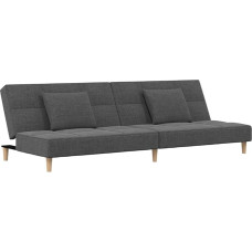 QJBSAVVA Maža mini sofa Virtuvės sofa Lauko sofa - sofa lova 2-vietė su 2 pagalvėlėmis Šviesiai pilkas audinys miegamajam Parodų salė Poilsio kambarys Gyvenamasis kambarys