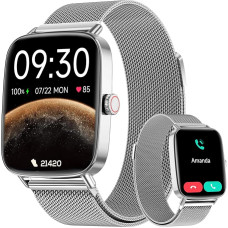 Women's Smartwatch with Phone Function - Fitness Watch Men for iPhone/Samsung/Huawei, Fitness Tracker with 110+ Sports Modes & IP68 Pedometer Watch with Heart Rate Monitor SpO2 Stress Sleep Monitor