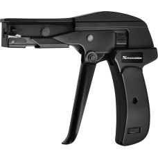 SPEEDWOX Kabelbinder-Werkzeug, verstellbare Spannung mit 1-3 Spanneinstellung, ergonomische Hand für 1,8 mm - 6,5 mm breite Nylon-Kabelbinder, schwarz, 15,2 cm Länge