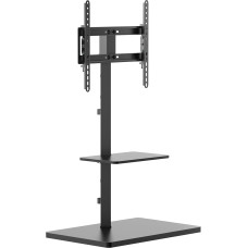 PureMounts TV Ständer, Standfuss, Universal Fernsehständer für 32 - 65 Zoll Samsung, LG, Philips, Panasonic uvm., Max. Vesa 400x400 ir 35 kg, schwarz