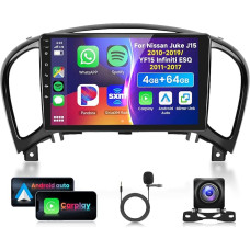 4G & 64G 9 Inch Car Radio for Nissan Juke J15 2010-2019 / YF15 Infiniti ESQ 2011-2017 with Carplay Android Car, 1280 x 720, Android 13, Touchscreen Bluetooth RDS/FM Radio, WiFi Navi/AHD Reversing
