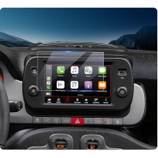 LUWU Compatible with Fiat Panda Cross City Cross Hybrid 2021-2024 Navigation Screen Protector 7 Inch Tempered Glass Screen Protector 9H Scratch-Resistant Panda Cross Accessories