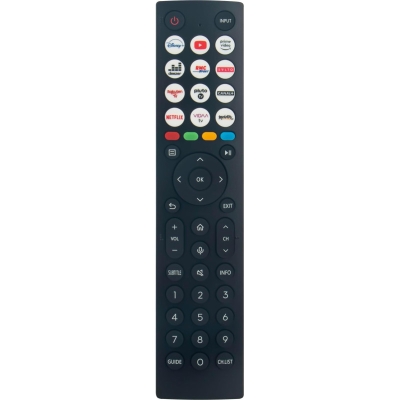 Pakaitinis balso nuotolinio valdymo pultas ERF2L36 tinka Hisense Smart TV 65A69KTUK 65E6KTUK 65E61KTUK 70A6K 70A67K 70A68K 70A69K 70E6KT 70E61KT 70E62KT 70E63KT 70A 66KTUK 770A67KTUK