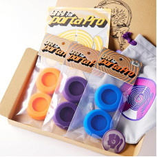 YAXI Koss PortaPro Ear Pads 3 Pairs + Bag (Orange+Purple+Blue) + Pouch