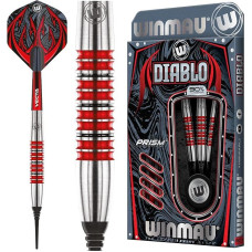 WINMAU Diablo Professional Softip Tungsten Darts with Flights and Stems (Waves)