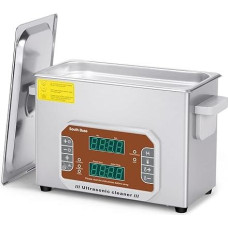 SOUTH BASE ultragarsinis valytuvas, 4 l ultragarsinis juvelyrinių dirbinių valytuvas su valymo krepšeliu, laikmačiu ir šildytuvu, 120 W jutiklinio valdymo juvelyrinių dirbinių, akinių, monetų valytuvas