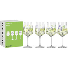 RITZENHOFF 6041007 Aperityvo stiklinių 500 ml rinkinys, 4 vnt., serija Sommertau, 4 vnt., skirtas Hugo Pagaminta Vokietijoje