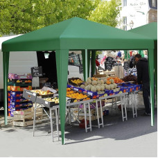 YITAHOME 3 x 3 m iššokanti pavėsinė, vandeniui atspari sulankstoma pavėsinė, nuo UV spindulių apsaugota sodo palapinė, vakarėlių palapinė, su krepšiu ir virvėmis, skirta terasai, paplūdimiui, stovyklavietei, turgui, festivaliui