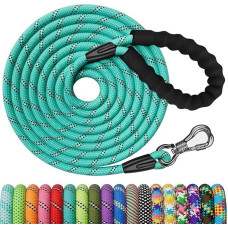 X XBEN Recall Lead for Dogs 3 M 5 M 6 M 9 M 10 M 15 M 20 M 25 M 30 M, Strong Dog Lead with Lockable Carabiner, Training Lead for Small, Medium, Large Dogs, Comfortable Padded Handle