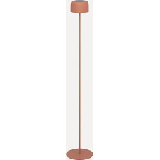 EGLO Roccanova Solar Floor Lamp, Battery Floor Lamp for Indoor and Outdoor Use, Living Room Lamp Touch Dimmable in 3 Levels, Solar Lamp Made of Steel in Red, Warm White, IP44