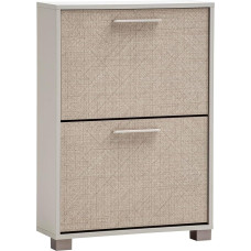 Schildmeyer Edno 159986 Shoe Cabinet Cream Beige / Canasta Decor 59.8 x 19.5 x 85.2 cm