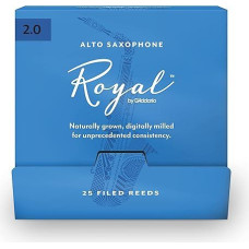 Royal by D'Addario 2.0 Strength Alto Sax Reeds (Pack of 25)