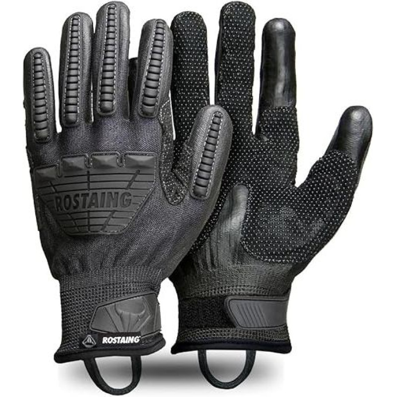 ROSTAING OPSB+ taktinės pirštinės - 1 pora sustiprintų taktinių pirštinių - idealiai tinka airsoftui, dažasvydžiui ir medžioklei - suderinamos su jutikliniu ekranu - apsauga nuo įpjovimų ir smūgių