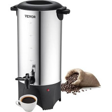 VEVOR Komercinis karštų gėrimų dozatorius Kavos karšto vandens dozatorius 50 puodelių 1000 W šildymo indas Karšto vandens dozatorius 7,4 l šildymo indas Sulčių kibiras biurui, vakarėliams, kavinėms, piknikams ir kt.