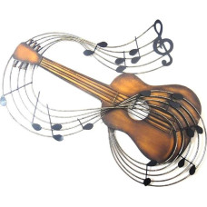 Wall Art - Metal Wall Art – Bronze Classic Guitar