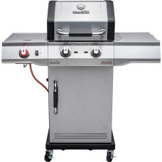 Char-Broil Advantage Pro S Gas Barbecue - 2 Burners, TRU-Infrared Technology, 900°C Sear Burner, Cast Iron Grates - Ideal for Outdoors, Garden, Patio