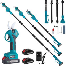 Belaidės teleskopinės genėjimo žirklės su 2,4 m nuotoliu, 800 W galios elektrinės genėjimo žirklės 