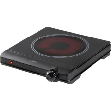 DOMO DO30111KP Keraminė kaitlentė - Infraraudonųjų spindulių technologija - Metalinis korpusas - ECO - 1 kaitvietė - Skersmuo 18 cm - Juoda