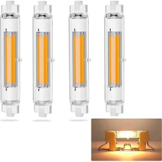 GFDYTG R7S LED 118 mm Dimmable, R7S LED 30 W lemputės, pakeičiančios 300 W 118 mm halogeninį strypą, R7S LED COB šiltai balta 3000 K lemputė, 3000 liumenų, nemirguliuoja, 360° apšvietimas, AC 220-240 V