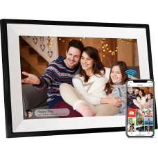 Frameo Digital Photo Frame, 10.1 Inch WALN Digital Photo Frame, 32 GB Memory, Automatic Rotation, Share Photos/Videos via the App and Send Greetings