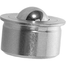 BESPORTBLE Universal Steel Ball Roller Spring Plunger with Ball Tip Ball Holder Piston Replacement Part for Swivel Castors Transfer Unit, Universal Ball Castors Ball Piston Stainless Steel Silver