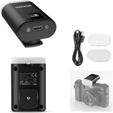 NEEWER Basics mini fotoaparato blykstė, 5600K užpildymo šviesa su LCD ekranu, suderinama su 