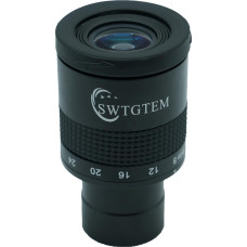 Teleskopo okuliaras, 1,25 colio 8-24 mm priartinantis okuliaras, 40°-60° matymo laukas, 17-22 mm akių atokvėpis, FMC 9 elementų 6 grupių teleskopų priedai, skirti astronominiams teleskopams, planetos Mėnulio astronomija