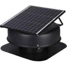 Solar-Dachbodenventilator, 40 W, 1230 CFM, großer Luftstrom, Solar-Dachlüftung, geräuscharm und wetterfest, mit Smart-Adapter for Zuhause