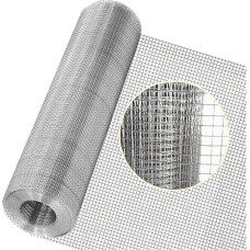 Edelstahl-Drahtgewebe, Edelstahl-Drahtgitter, Maschenweite 13 Mm, Sicherheitsnetz Für Geländer Und Treppen, Absperrzaun Für Geflügel (13 Mm Masche: 0,6 X 3