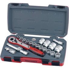 TENG T1221 Metric Socket Set 21 Pieces 1/2 Inch Drive