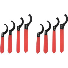GREOHNMPAW 8X Gewinde Schlüssel, Haken Schlüssel Werkzeug Satz Stoß Spanner Schraubenschlüssel Satz C-Förmiger Schraubenschlüssel Verstellbare Schraubenschlüssel Einstellung Werkzeug