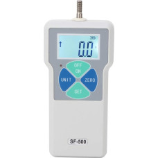 Skaitmeninis jėgos matuoklis, SF-500 LCD ekranas, nešiojamasis slėgio ir tempimo matuoklis, didelio jautrumo jutiklis, didelio tikslumo apsauga nuo perkrovos, skaitmeninis jėgą matuojantis jutiklis 500N (ES kištukas)