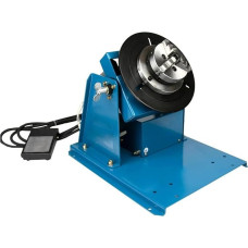 110/220V BY-10 Mini Semi-Automatic Welding Positioner Welding Turntable Rotary Table Rotator with K01-63 Chuck (110V)