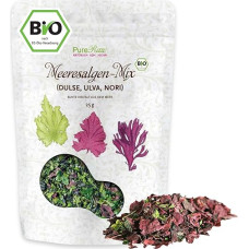 Džiovintų Atlanto vandenyno ekologiškų jūros dumblių dribsnių dribsnių mišinys, Dulse Ulva Jūros salotos, Nori (žalias veganiškas) jūros dumblių mišinys, Umami prieskoniai salotoms, Dashi, druskos pakaitalas, ekologiški žali džiovinti jūros dumblių dribsn