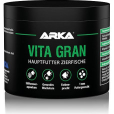 ARKA Vita Gran - 500 ml / 300 g - maistingųjų medžiagų turtingas granuliuotas maistas gyvybingoms spalvoms ir sveikam augimui gėlavandeniuose akvariumuose - šalto spaudimo