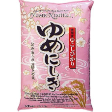 Yume Nishiki Sushi Rice, 10 kg, Japanese Style, Premium Koshihikari Short Grain Rice, Finest Round Grain Rice, Traditional and Delicious
