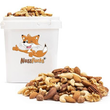 Riešutų mišinys natūralus - 3 kg - Riešutų mišinys - 7 rūšių traškus riešutų mišinys - neskrudinti nesūdyti Brazilijos riešutai Graikiniai riešutai Anakardžiai Migdolai Pekano riešutai Lazdyno riešutai Migdolai Blanširuoti - (3 kg)